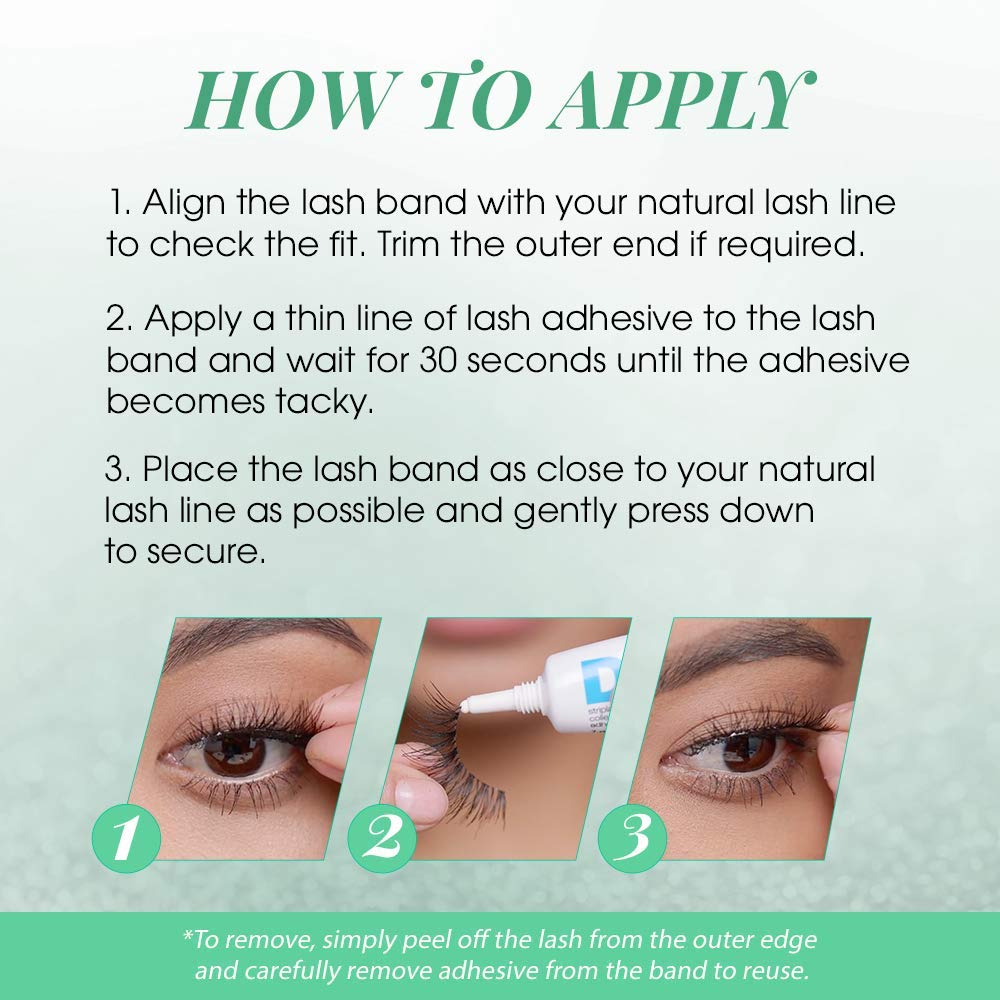 Ardell Natural False Eyelashes 110 Black waterproof long-wear lashes for all-day use.