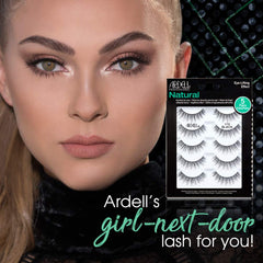 Ardell Natural False Eyelashes 110 Black natural-look lashes for seamless day-to-night wear.