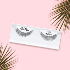 Ardell Natural Lashes 109 Black quad-pack ready for daily use and travel