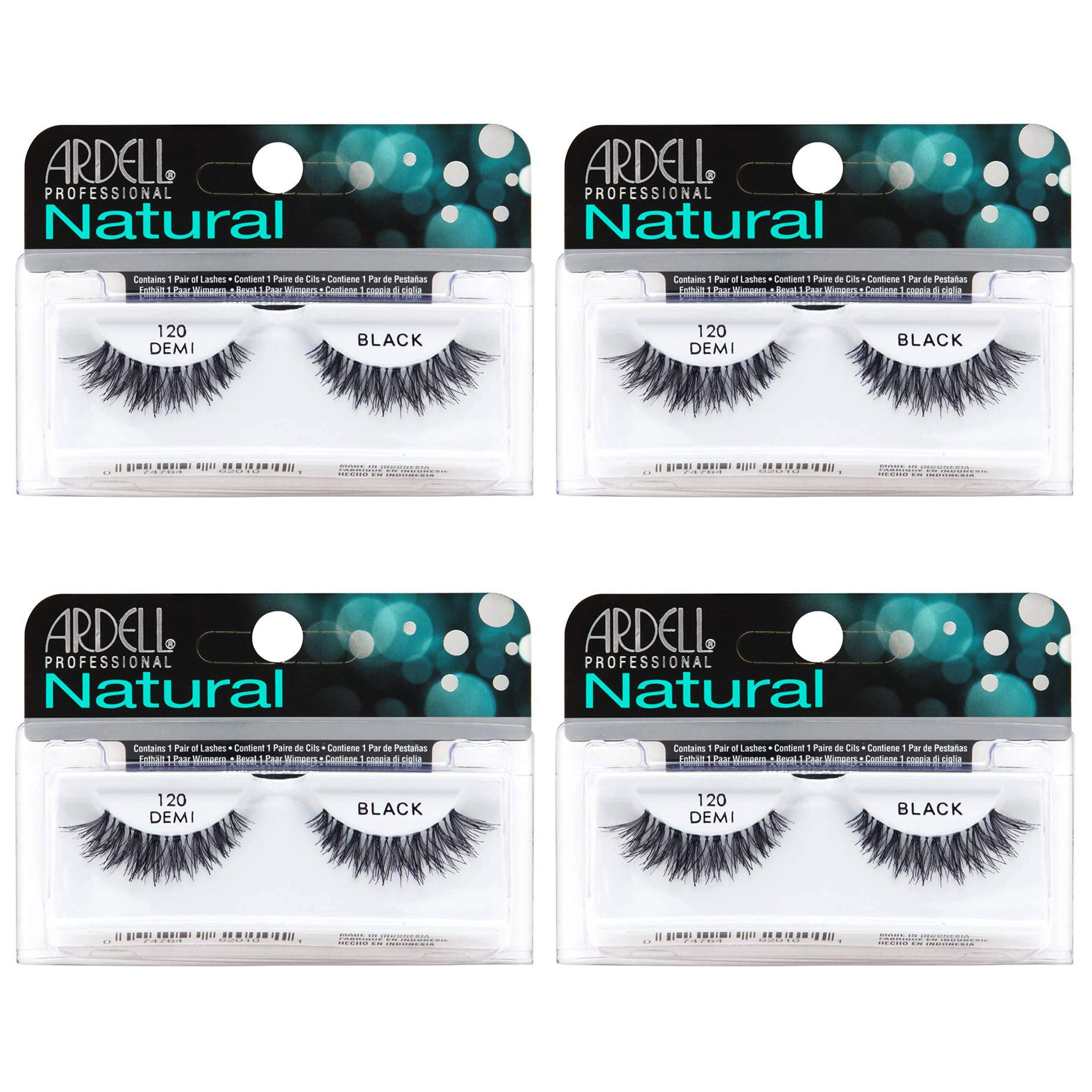 Ardell Natural Lashes 120 Black close-up reveals natural texture for everyday beauty