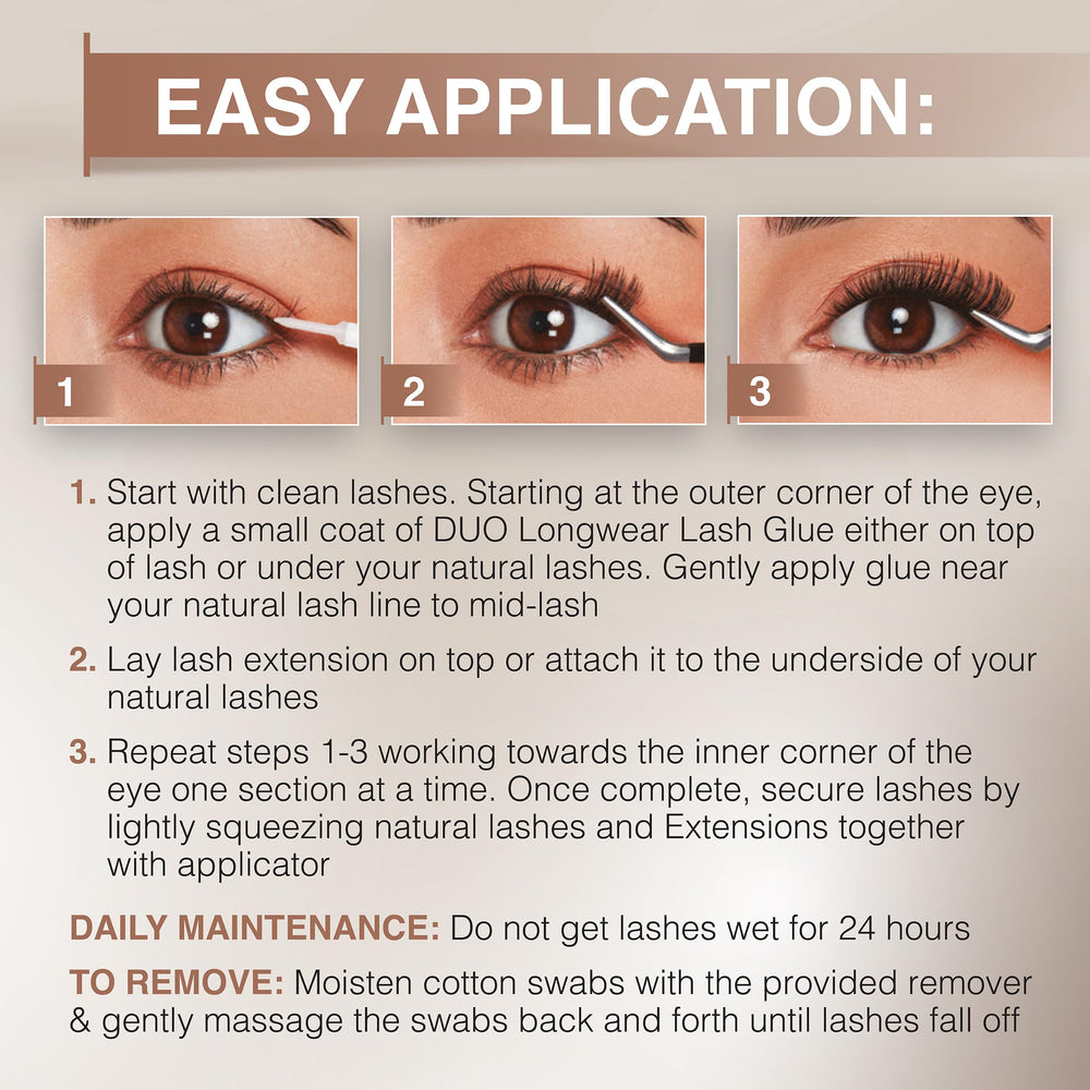 Ardell pre-mapped lash strips layout ensures mistake-free placement for flawless cat-eye looks
