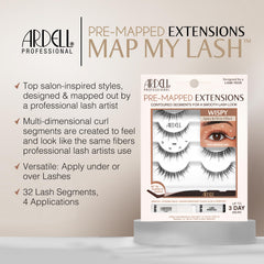 Ardell pro tweezers in use for precise lash placement.