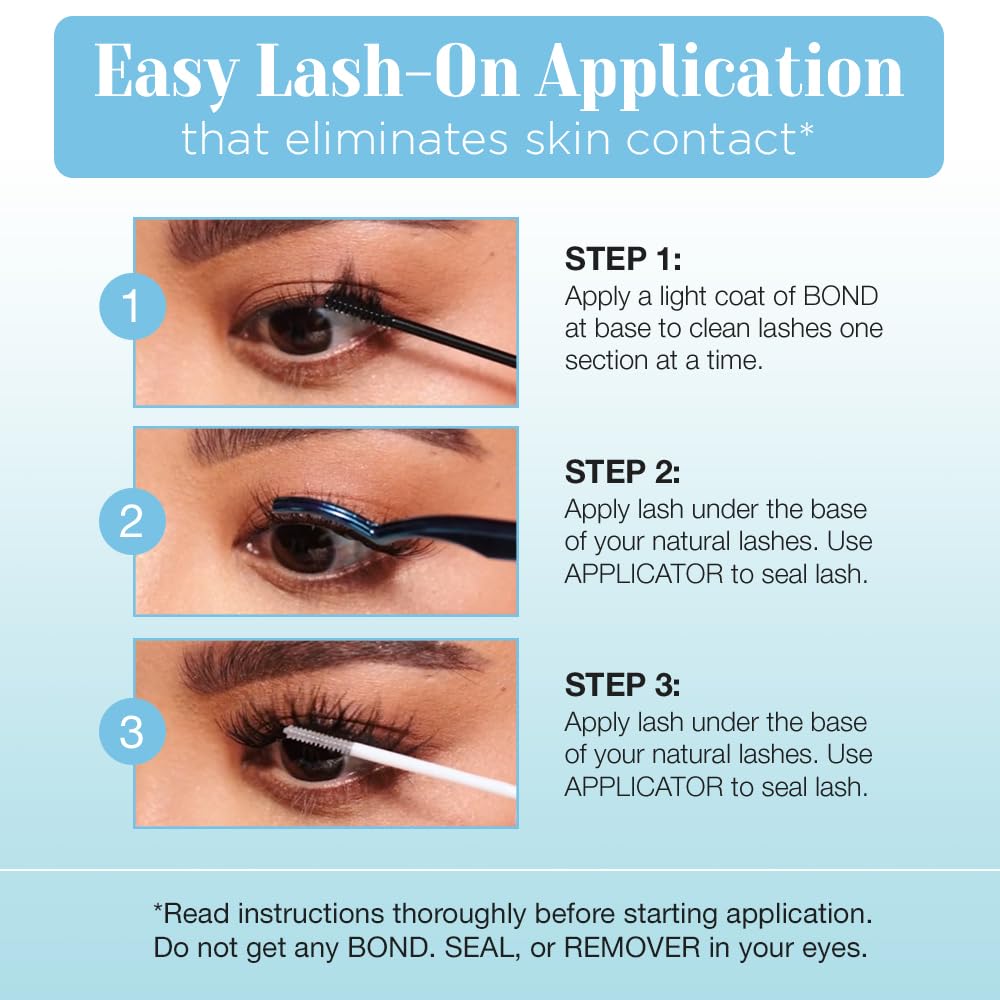 Ardell Bond & Seal longevity for longer-wearing lashes.