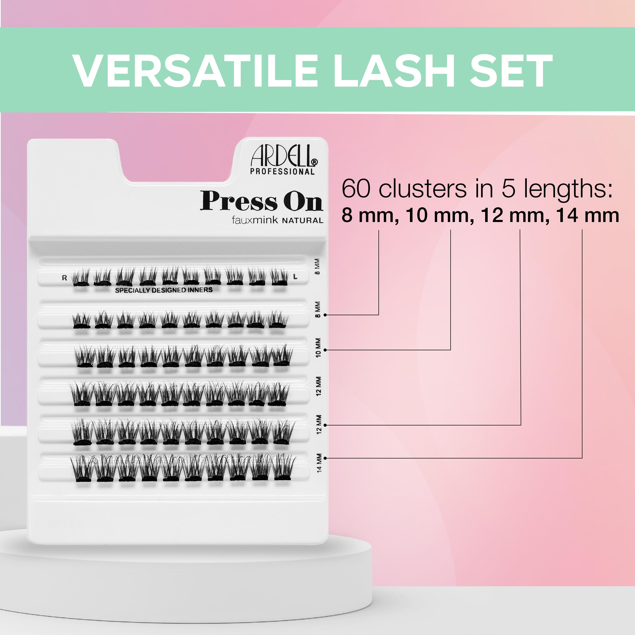 Ardell Speedhesive technology delivers quick-stick lash placement with secure all-day wear.