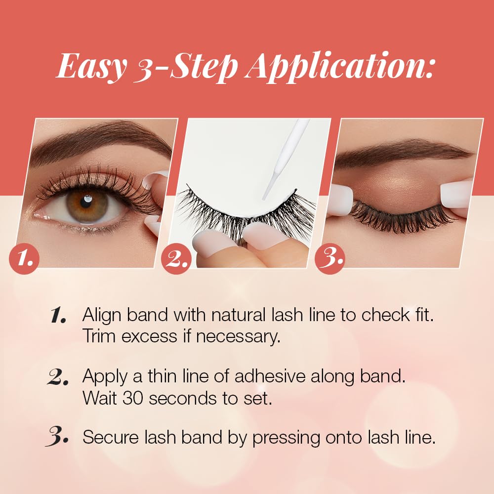 Ardell Strip Lashes Natural Naked Lashes 424 easy-application for quick glam.