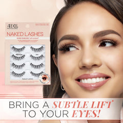 Ardell Strip Lashes Natural Naked Lashes 424 soft-band-on-lashline for seamless blending.