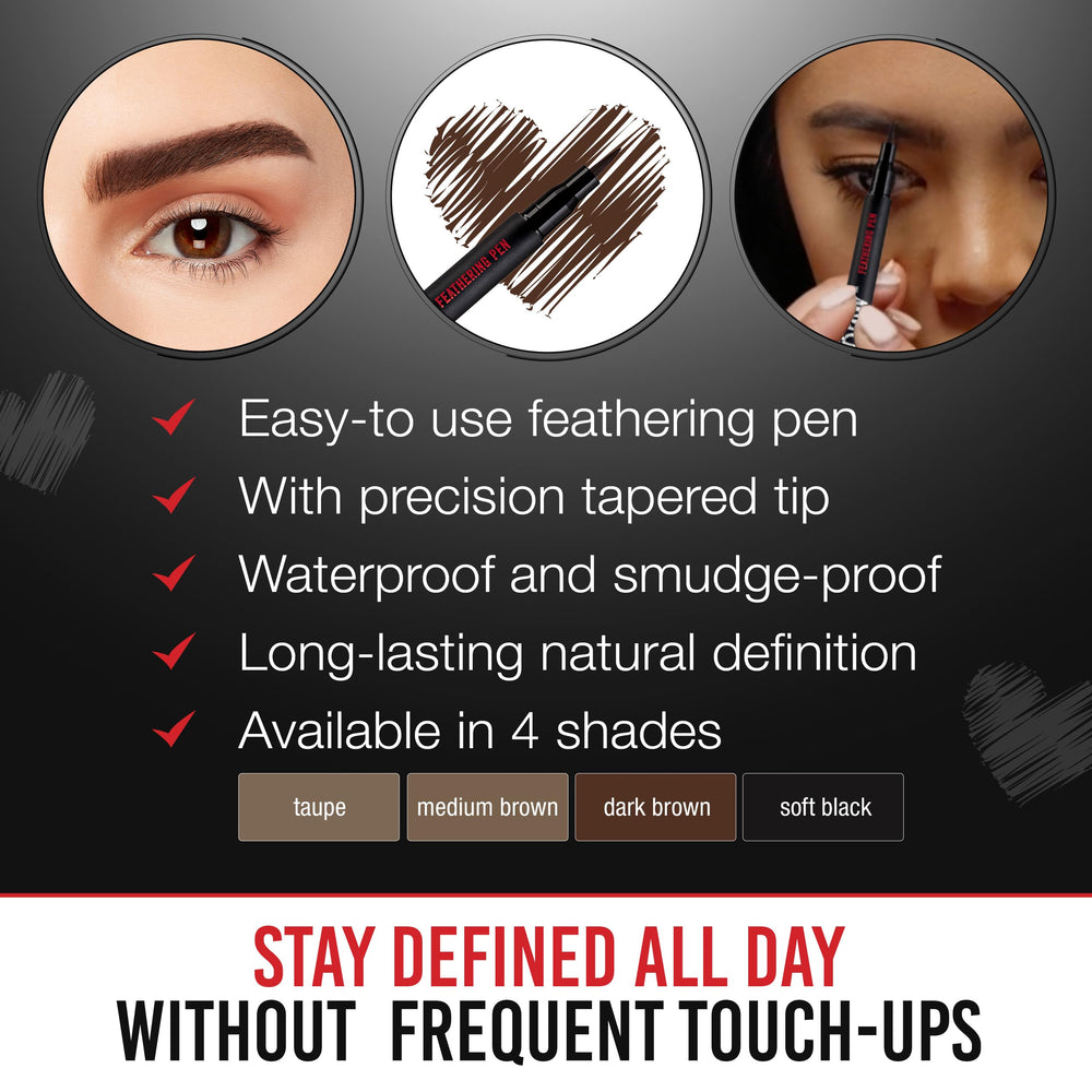 Ardell Stroke a Brow Pencil easy application for quick, precise brow shaping.