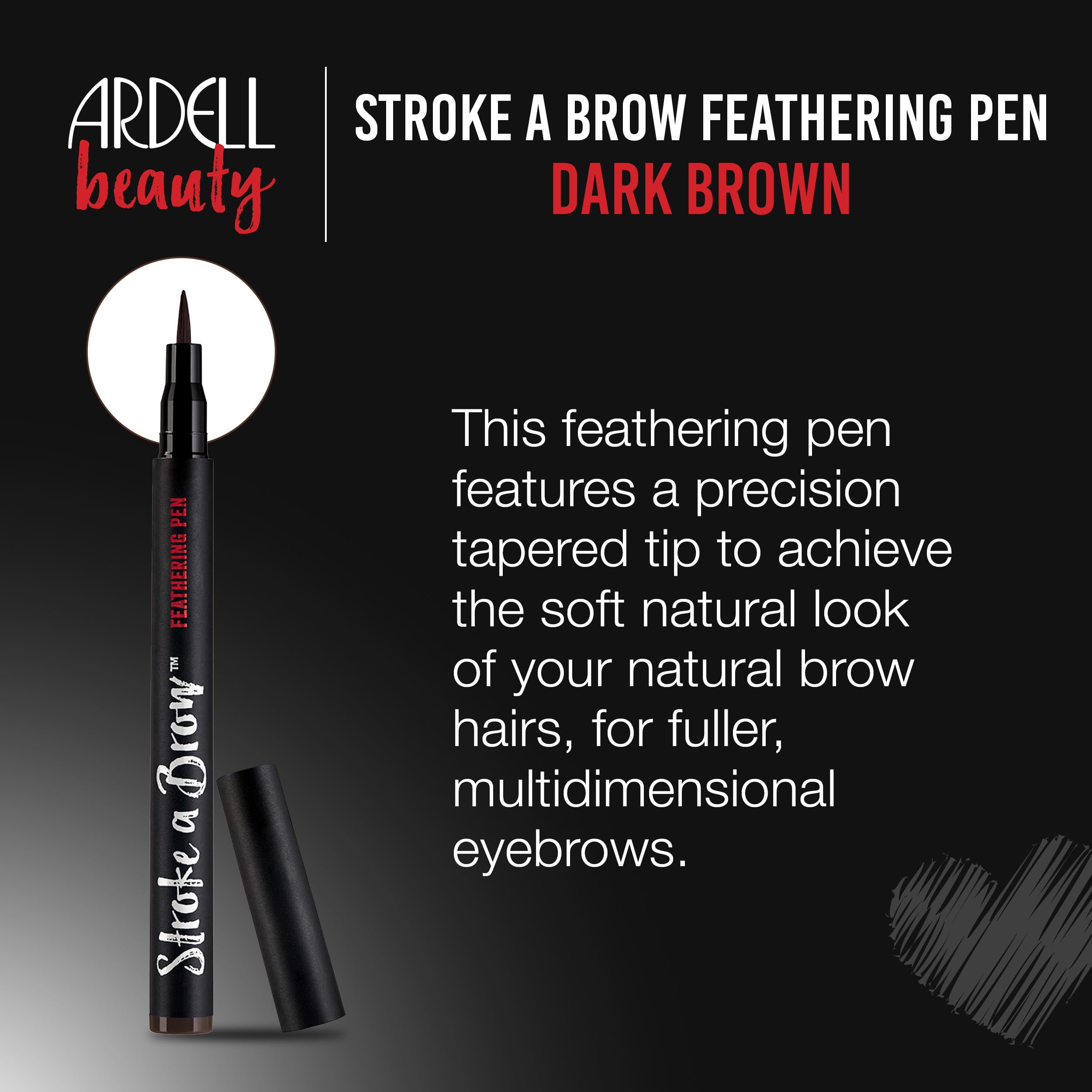 Ardell Stroke a Brow Pencil waterproof formula resists smudging for all-day wear.
