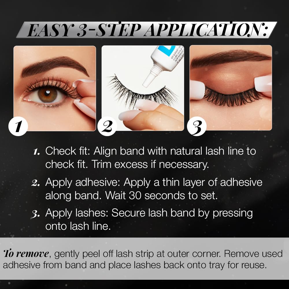 Ardell Studio Effects Demi Wispies four-pack display for versatile everyday styling