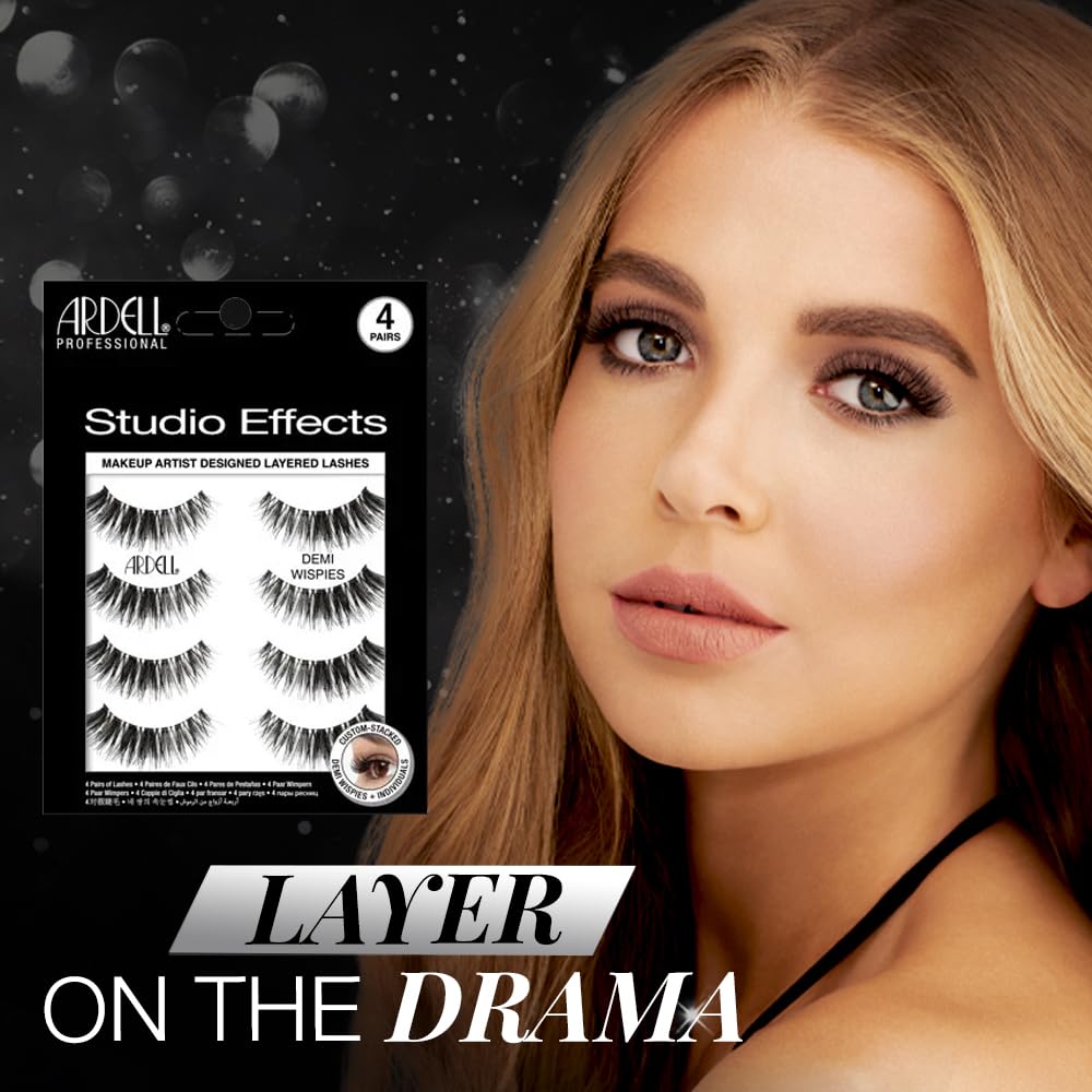 Ardell Studio Effects Demi Wispies showing multidimensional texture for depth