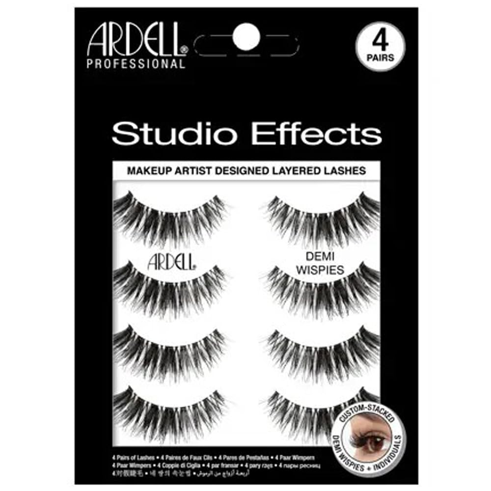 Ardell Studio Effects Demi Wispies close-up with winged lash design for natural daytime glamour