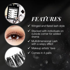Ardell Studio Effects Demi Wispies close-up of wispy texture and natural volume