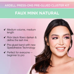 Ardell underlash application yields seamless invisible bands for hidden lash lines.