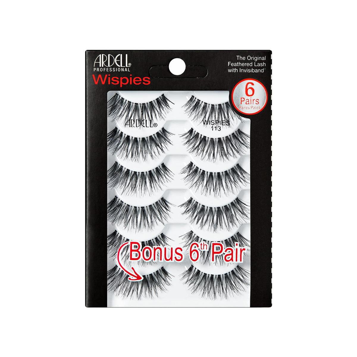 Ardell Wispies 113 closeup shows natural flutter for effortless everyday glam
