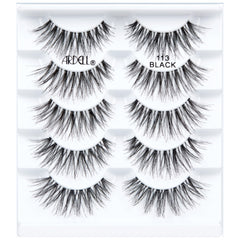 Ardell Wispies 113 eye look demonstrates eye-opening effect with varied lash lengths