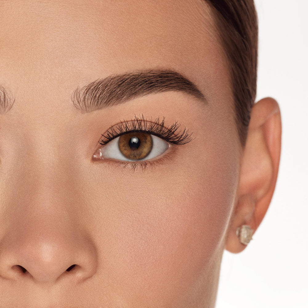 Ardell Wispies 113 full-eye-open effect enhances makeup look