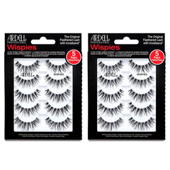 Ardell Wispy Lashes 2-pack closeup showing natural look and reusable wear.