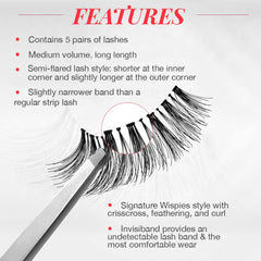 Ardell Wispy Lashes easy-application showcase for DIY lash lovers.