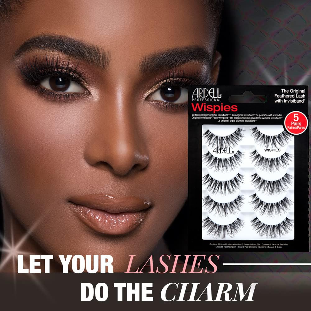 Ardell Wispy Lashes lightweight band for comfortable wear.