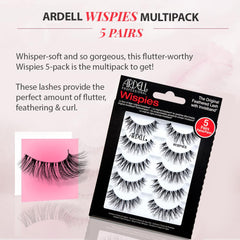 Ardell Wispy Lashes natural-look display highlighting subtle flutter.