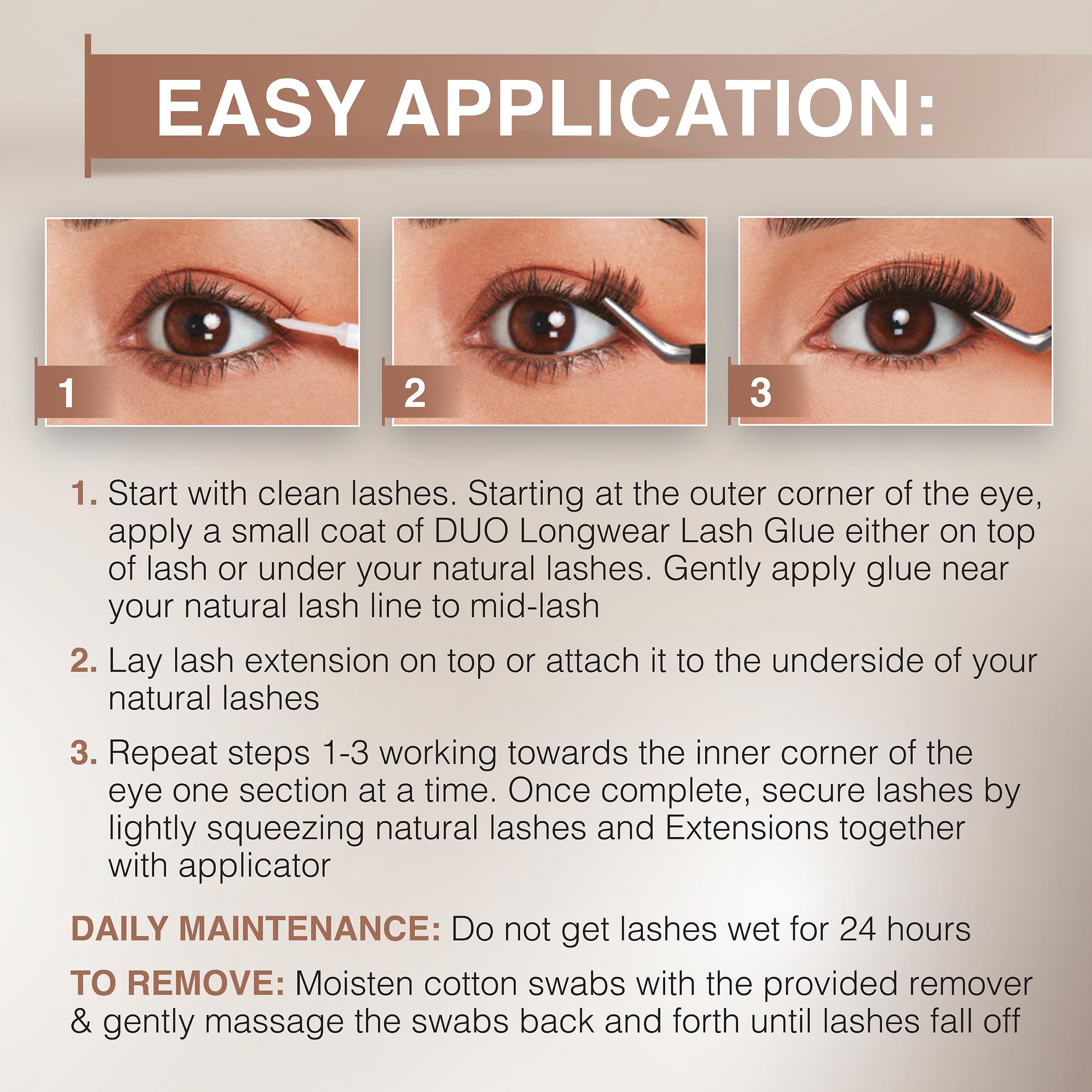 Ardell wispy lashes close-up highlighting lightweight fibers for comfortable wear.