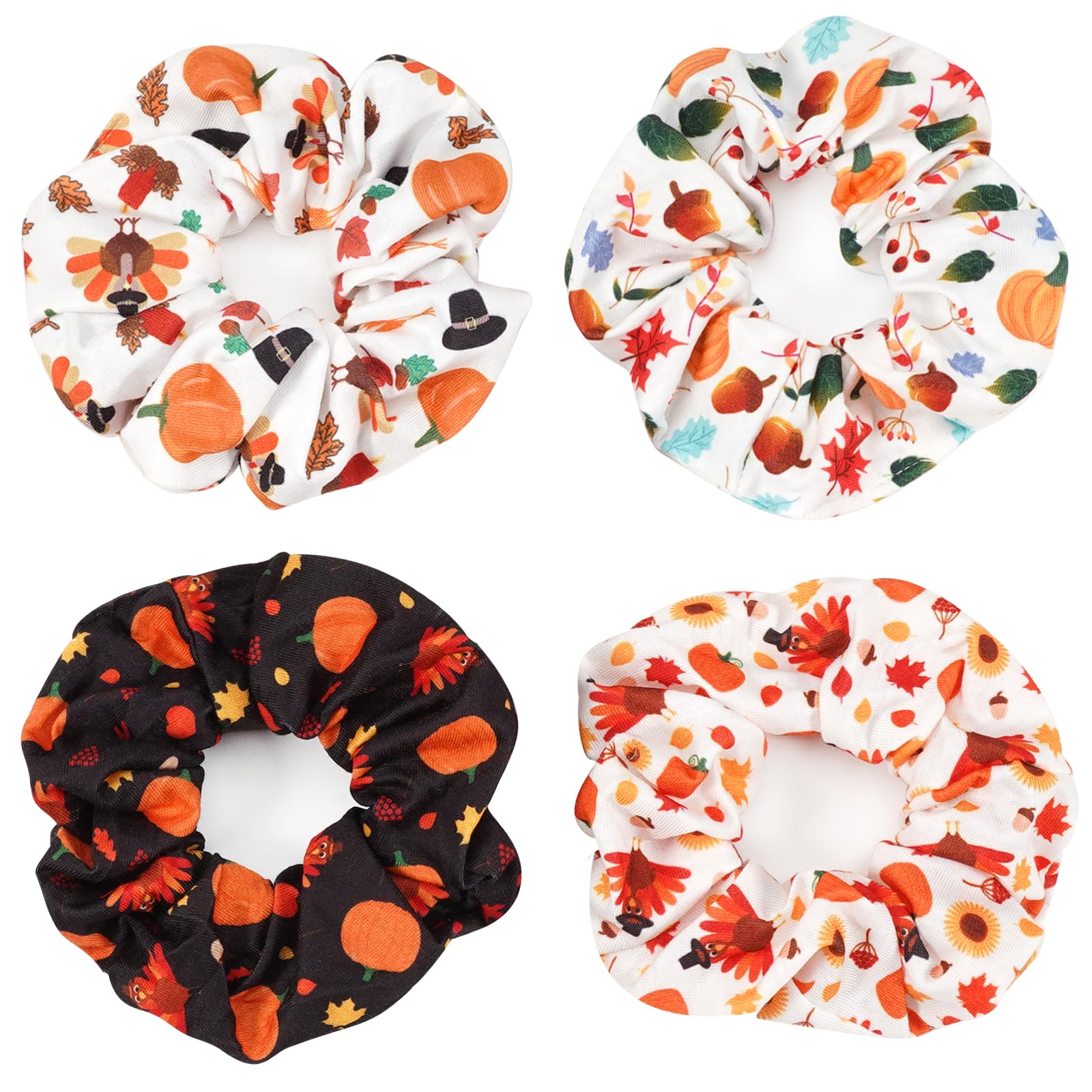 Ardorchid pumpkin-pattern hair tie adds festive style and secure hold.