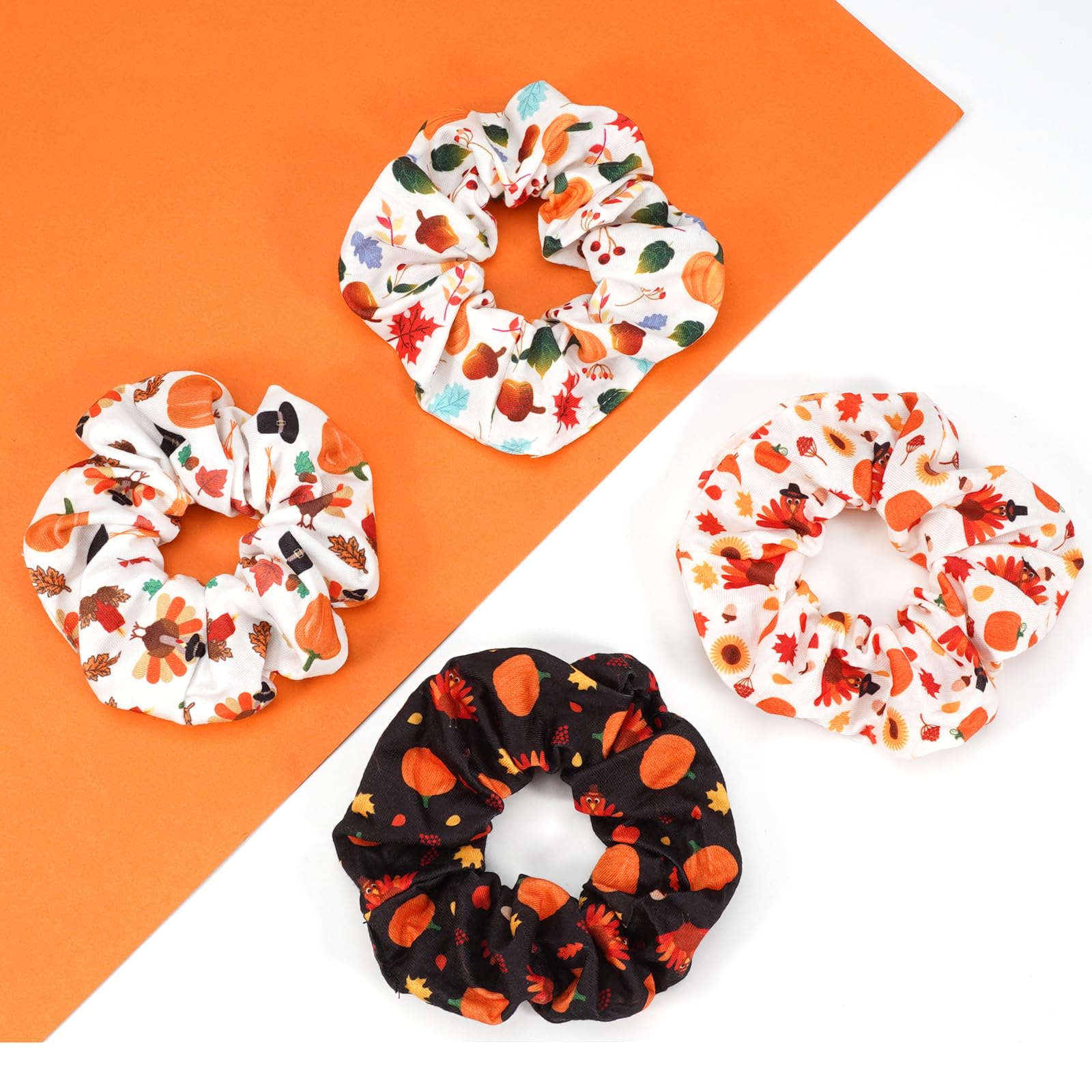 Ardorchid turkey-illustration hair tie brings cheerful Thanksgiving vibes and reliable grip.