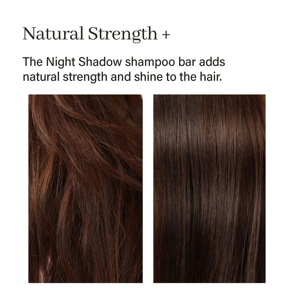 ARENCIA Night Shadow shampoo bar packaging; eco-friendly FSC paper box.