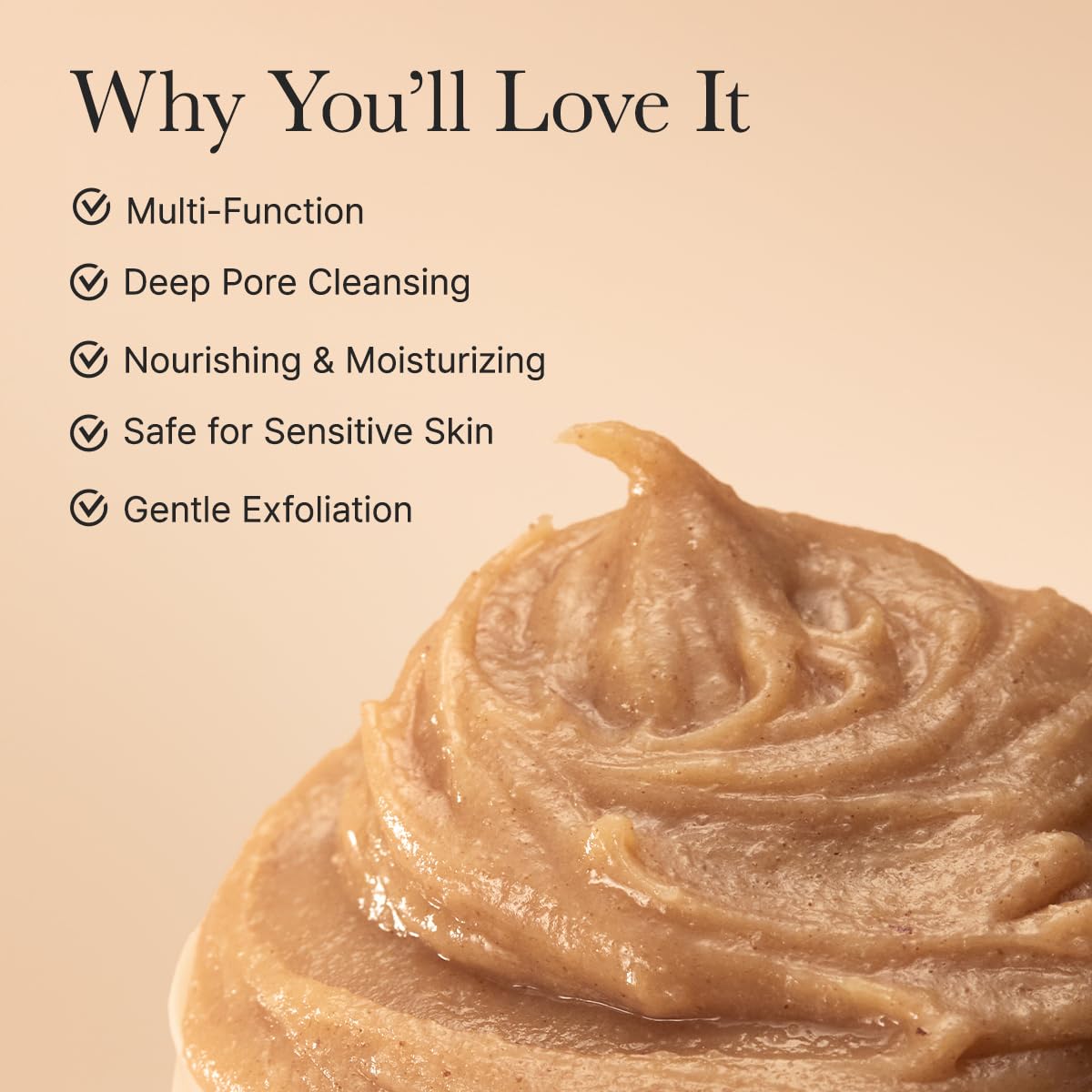 Arencia Calendula Rice Mochi with 34 natural extracts highlights nourishing ingredients.
