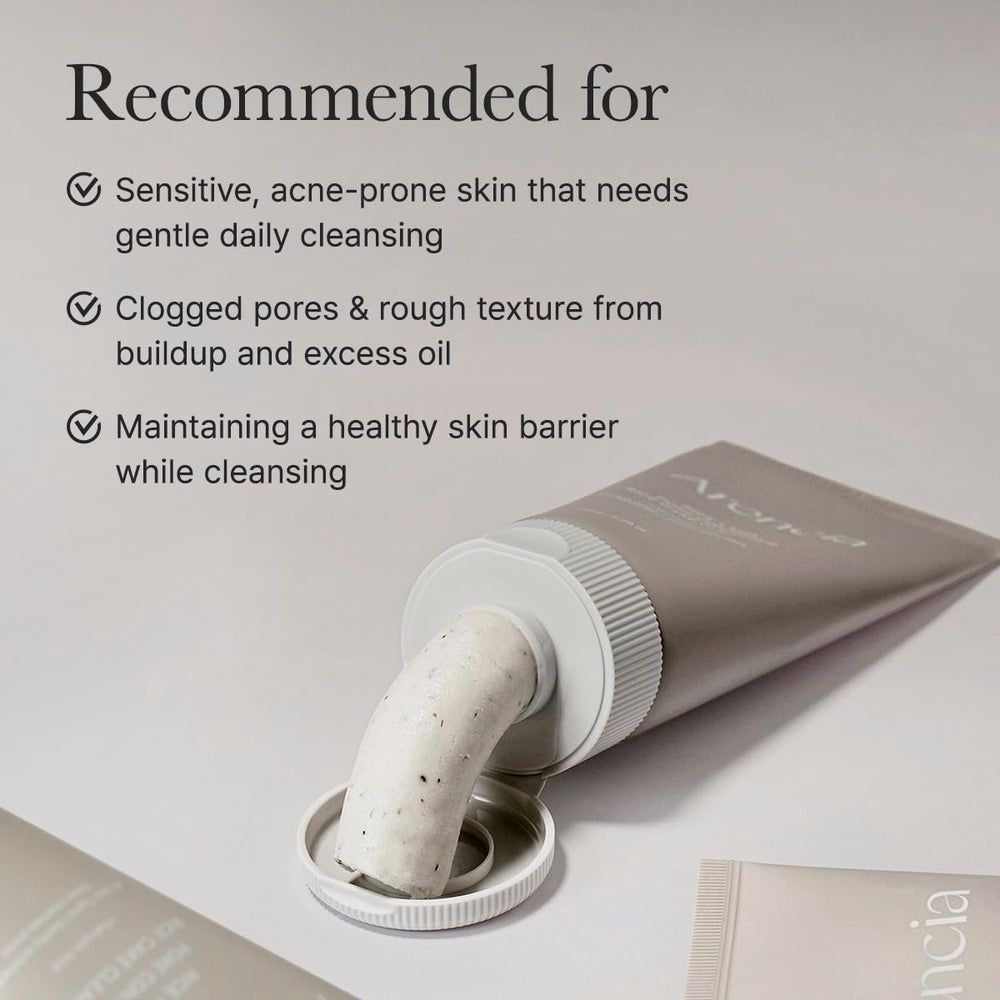 ARENCIA Cleanser routine step demonstrates part of a daily skincare sequence.