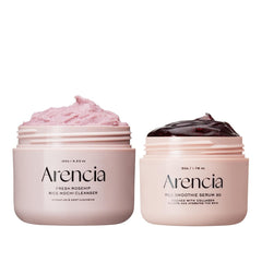 Arencia Collagen Pore Perfection Duo pack highlighting pore refinement and radiant skin