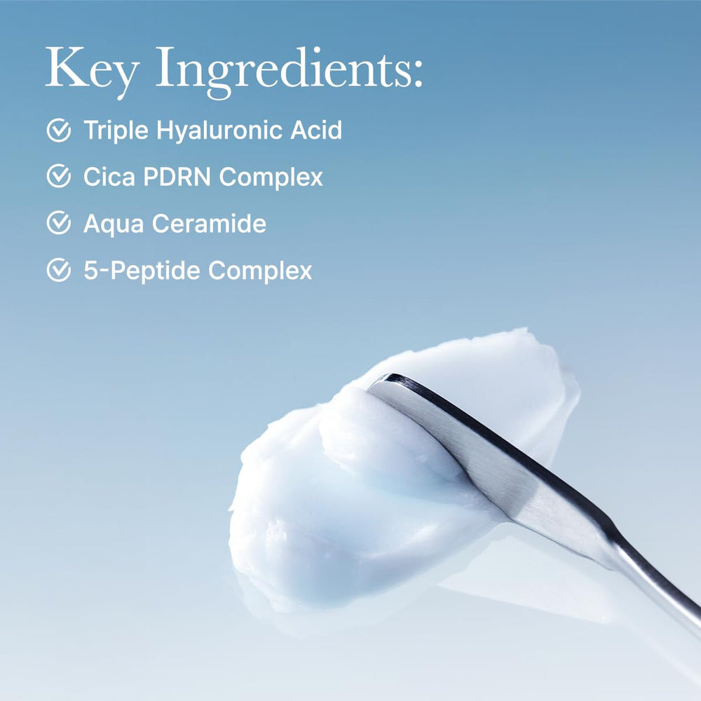 ARENCIA Deep Water Surge Cream in use shows light, non-greasy application.