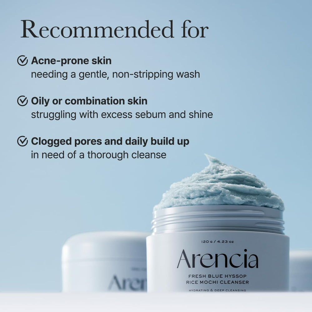 Arencia Hyssop Brightening Scrub pore-closeup reveals non-irritating exfoliation