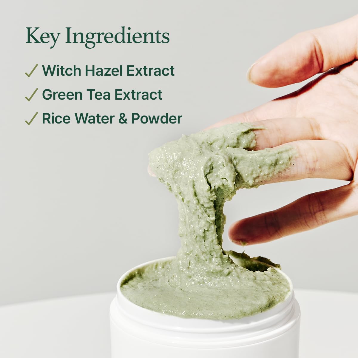 ARENCIA cleanser closeup texture – creamy, gentle exfoliation in action