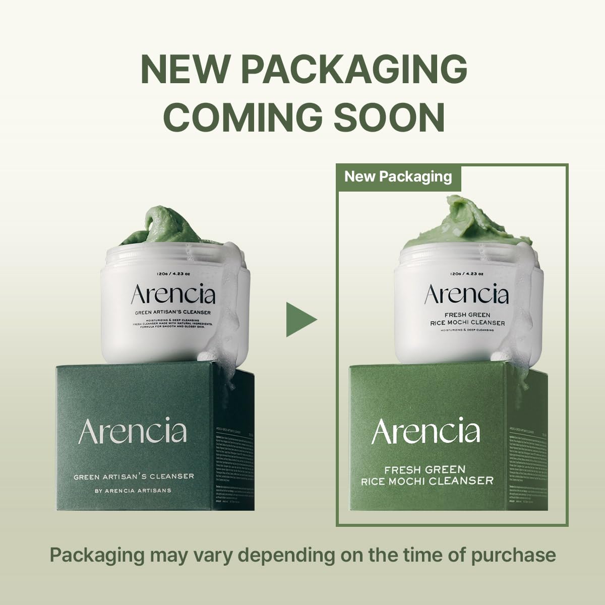 ARENCIA Korean Rice Mochi Face Cleanser foam demonstrates a lightweight daily cleansing lather