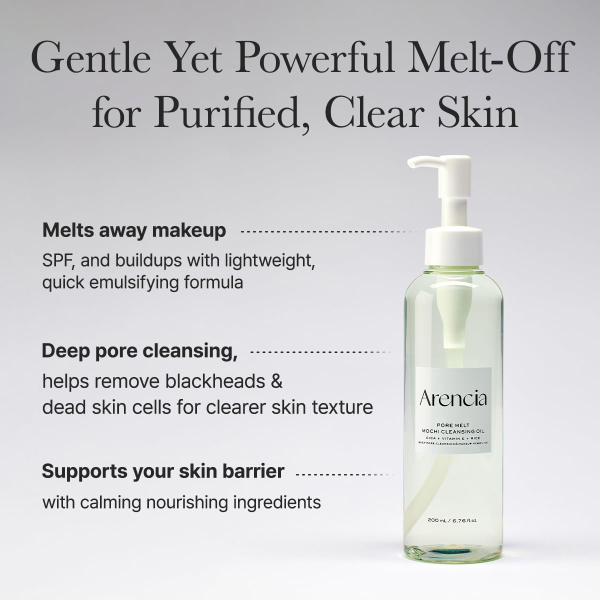 ARENCIA Pore Melt Mochi Vitamin E and Cica with Ceramide NP
