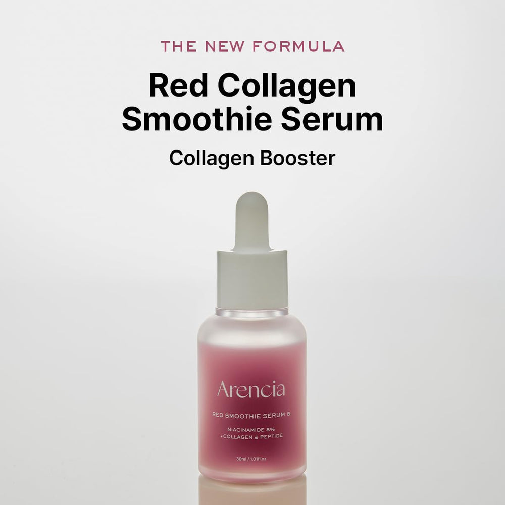 ARENCIA Arencia Red Collagen Peptide Serum pump-action close-up for convenient application