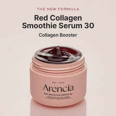 ARENCIA Arencia red smoothie serum texture spread showcases silky application for overnight hydration.