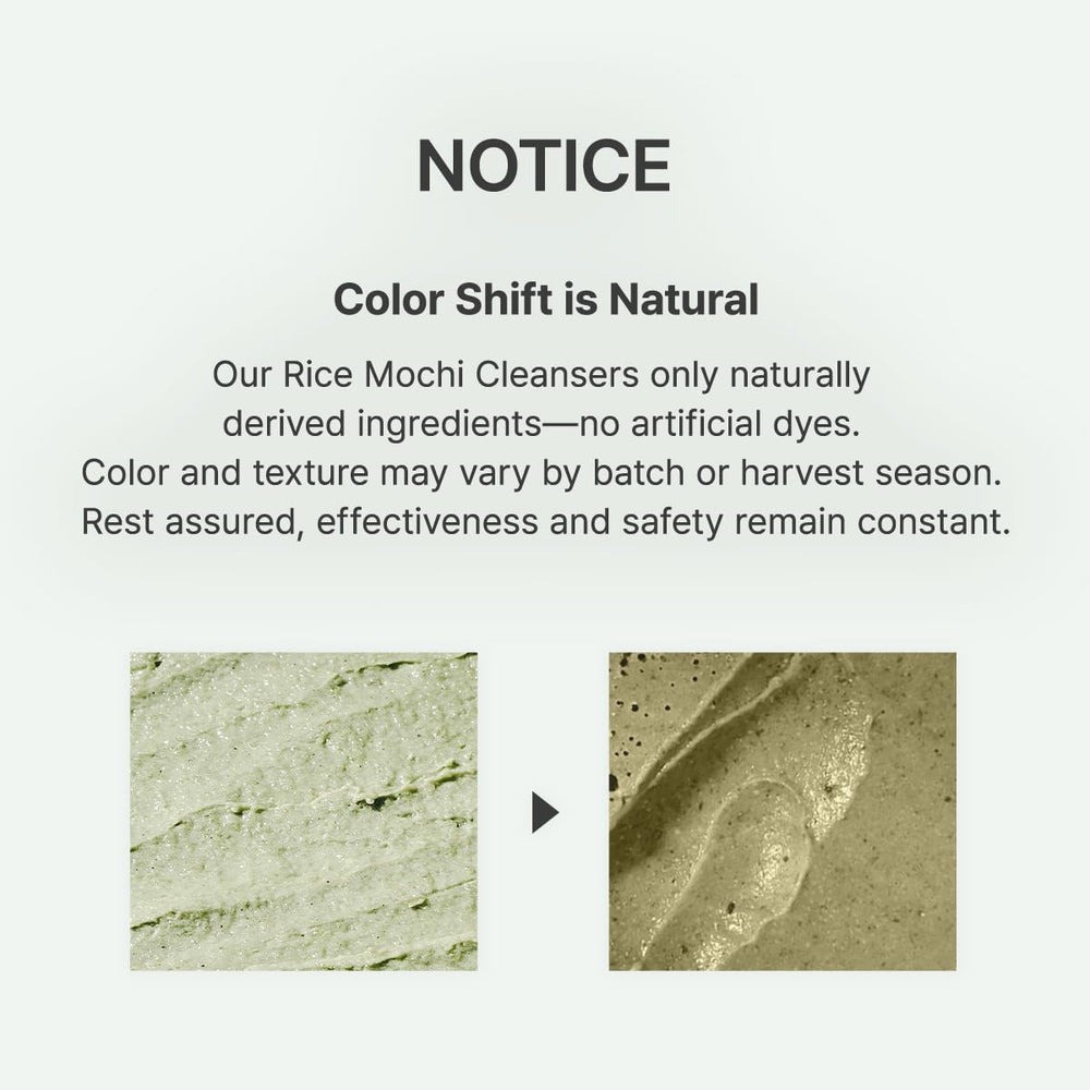 Arencia Rice Mochi Cleanser routine-application shows daily use for sensitive acne-prone skin