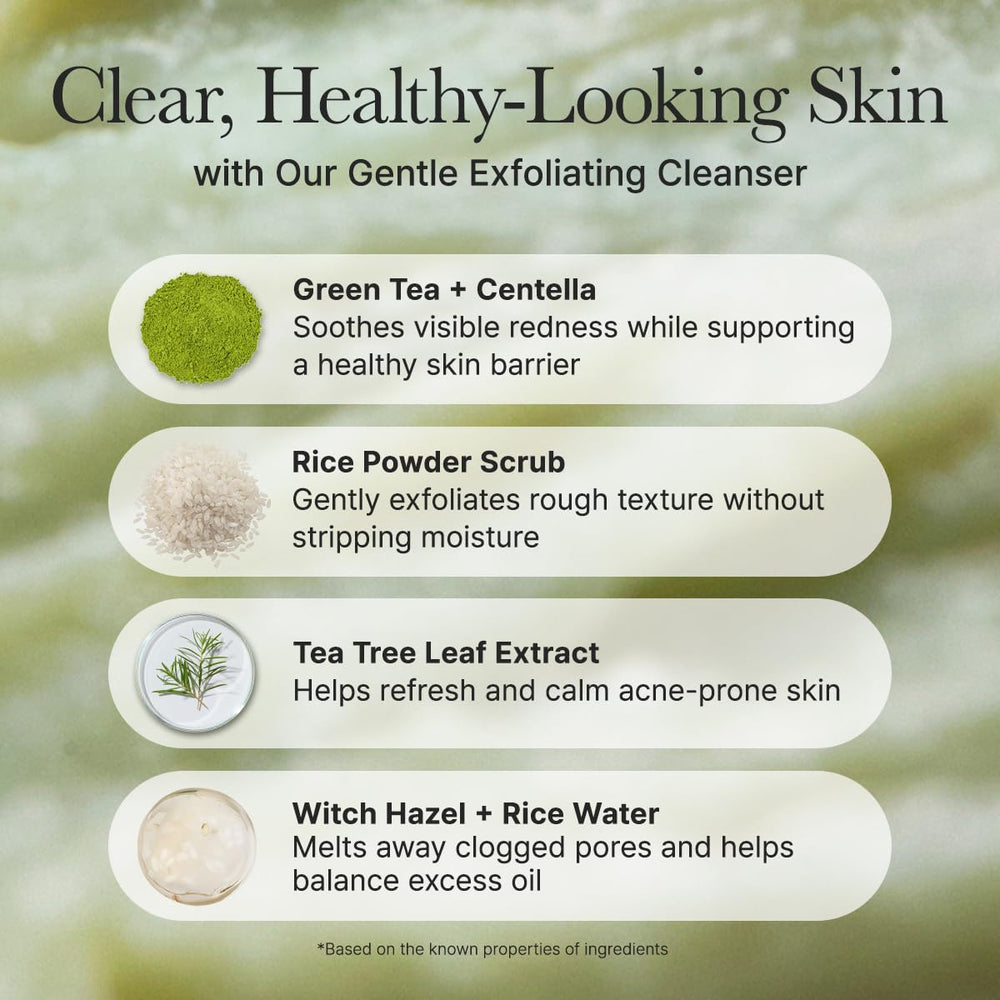 Arencia Rice Mochi Cleanser foaming lather demonstrates clean rinse and fresh feel
