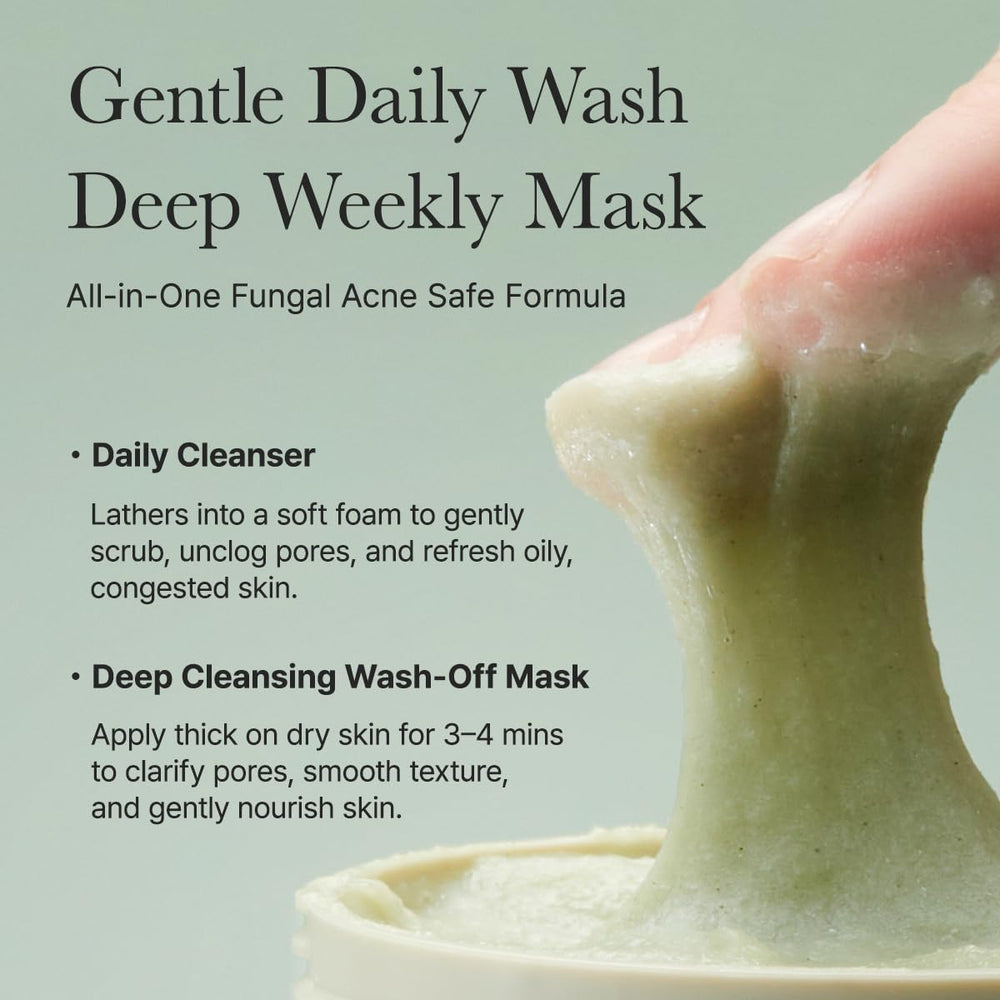 Arencia Rice Mochi Cleanser green tea infusion adds antioxidant soothing notes