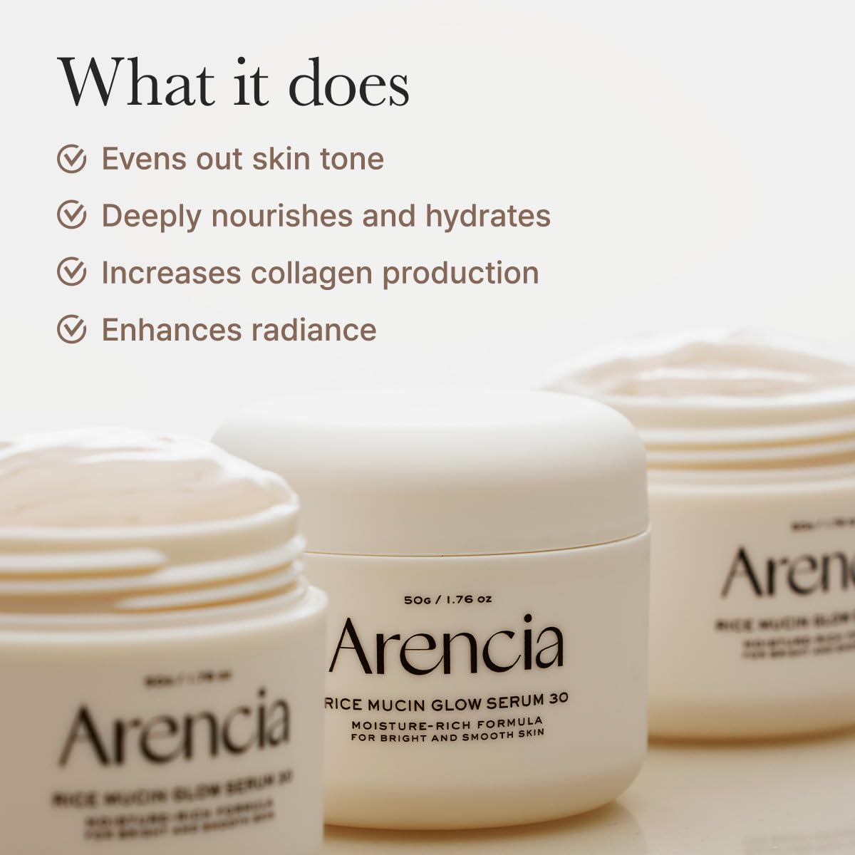 Arencia Rice Mucin Overnight Glow application steps guide nightly routine for plump skin