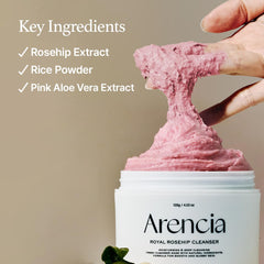ARENCIA 34 natural extracts highlight soothing, barrier-friendly nourishment in every wash.