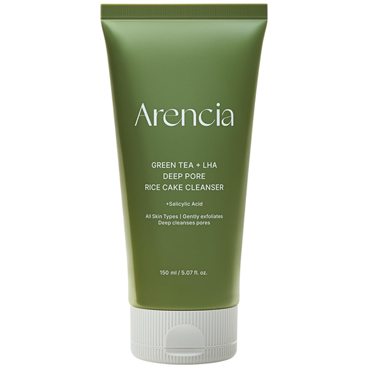 ARENCIA Rice Cake Cleanser texture close-up for gentle cleansing action