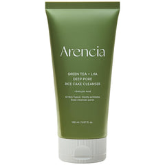 ARENCIA Rice Cake Cleanser texture close-up for gentle cleansing action