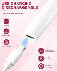 AREYZIN 2-in-1 facial hair trimmer features dual-edge blades for fast, gentle hair removal.
