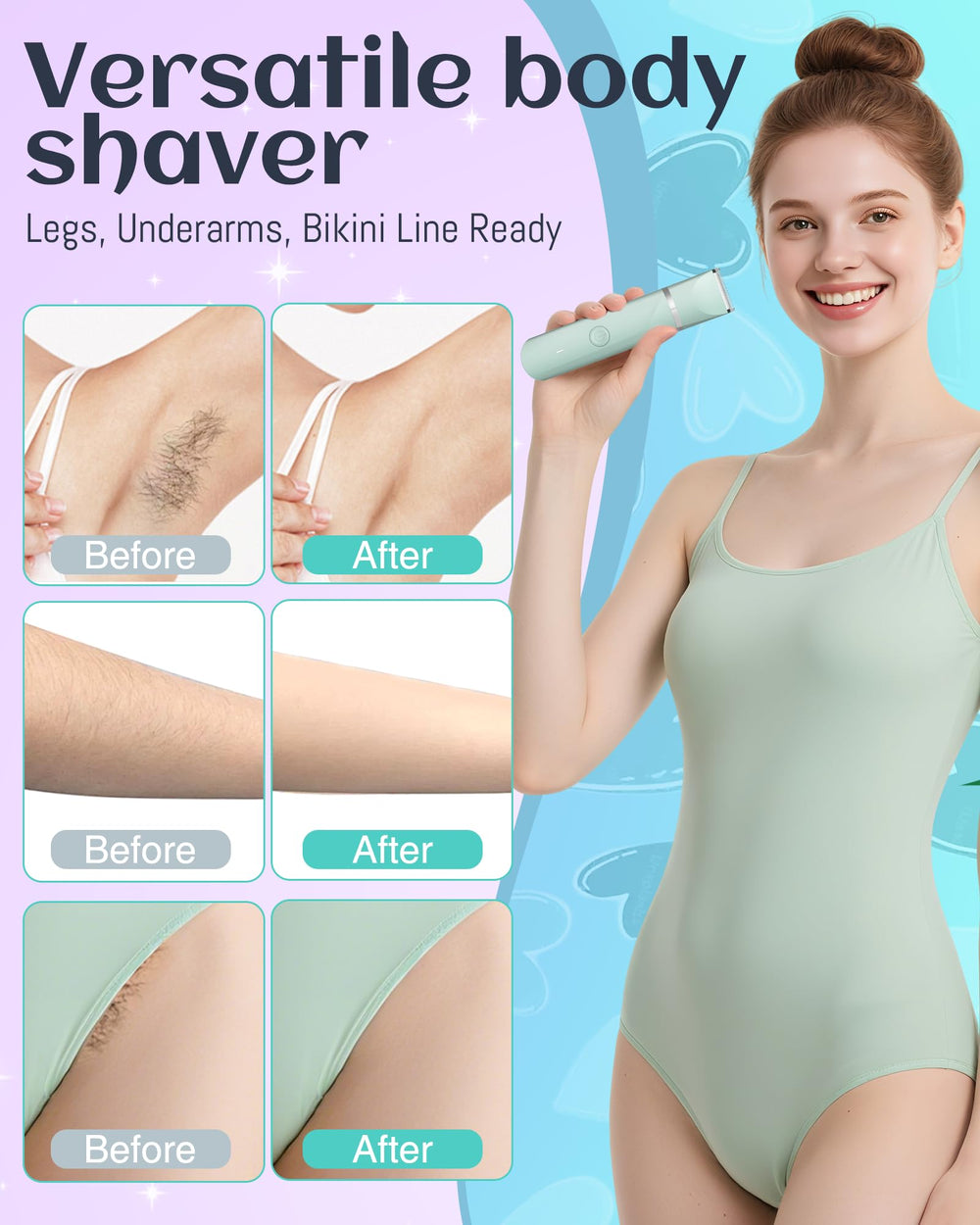 AREYZIN bikini trimmer guide combs for length customization