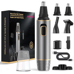 AREYZIN nose trimmer front view—compact design for precise grooming on the go.