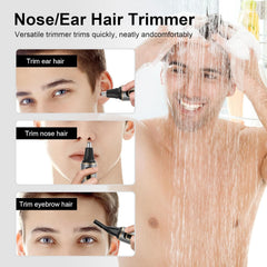 AREYZIN nose trimmer in shower use demonstrates wet-dry versatility.