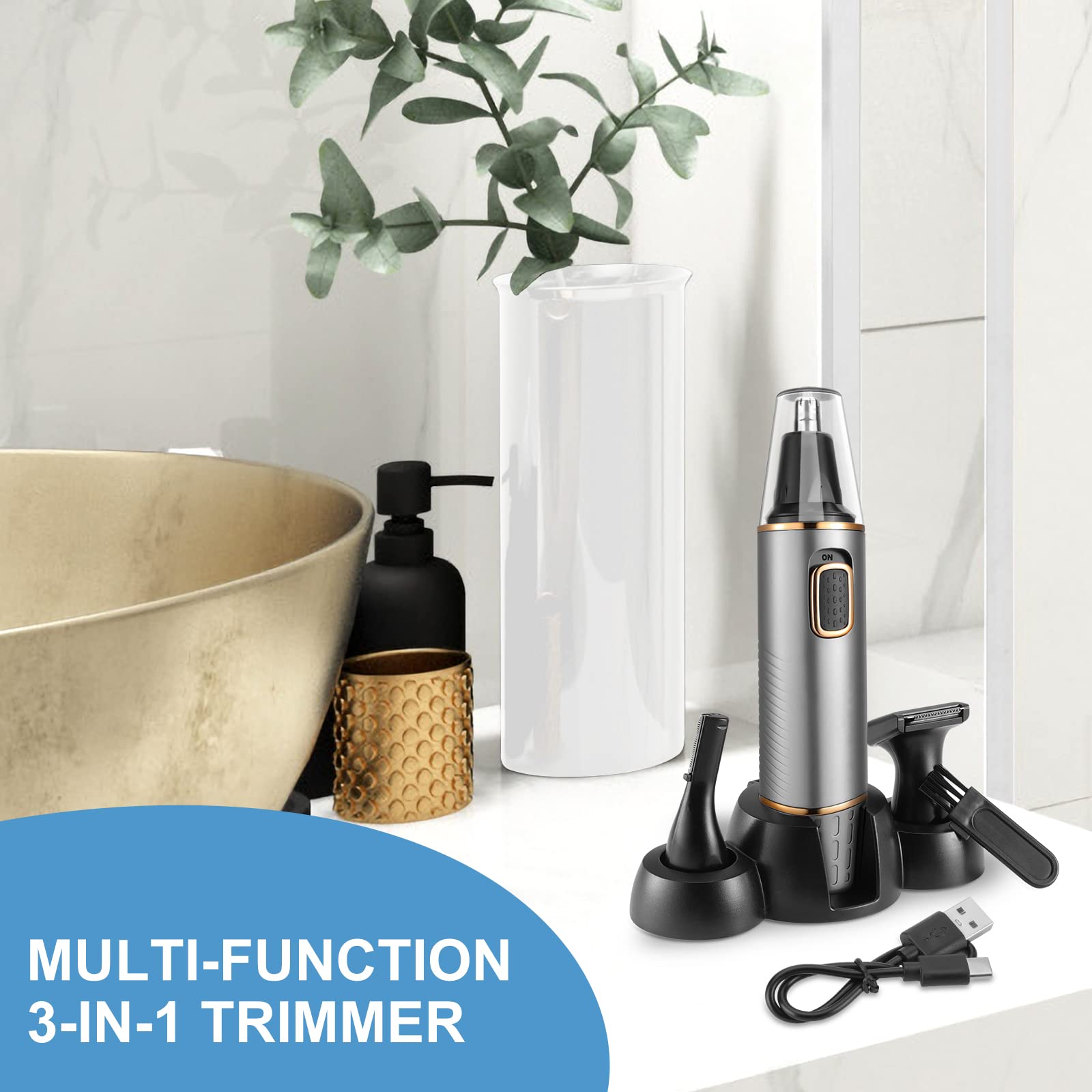 AREYZIN nose trimmer travel case highlights portable grooming kit.
